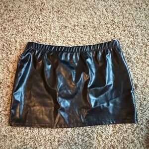 Pretty Little Thing leather skirt